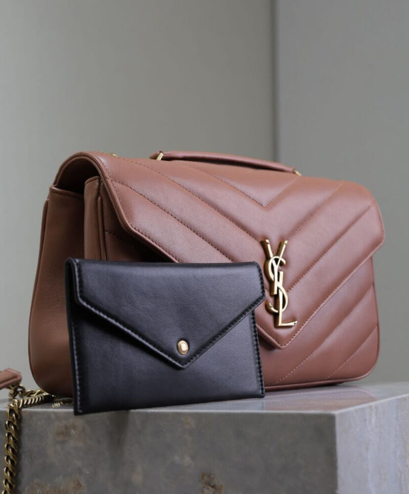 Saint Laurent Loulou Medium In Matelasse Lambskin